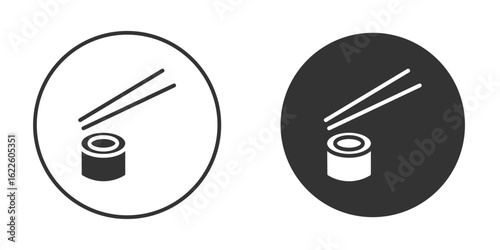 Sushi icon in glyph style for web Design. UI UX icons