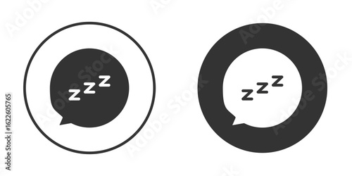 Snooze icon in glyph style for web Design. UI UX icons
