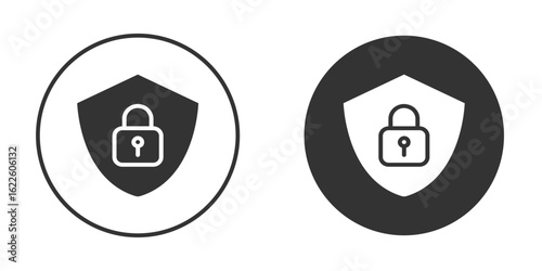 Security icon in glyph style for web Design. UI UX icons
