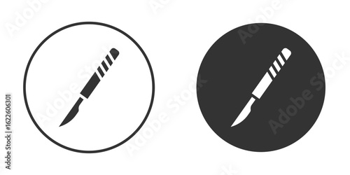 Scalpel icon in glyph style for web Design. UI UX icons