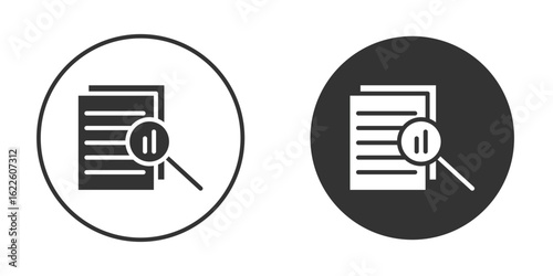 Overview icon in glyph style for web Design. UI UX icons