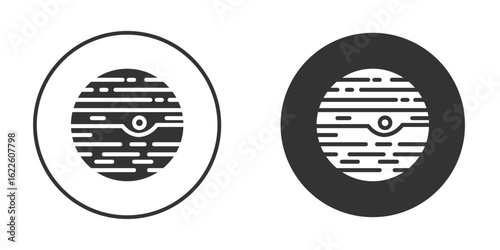 Mercury icon in glyph style for web Design. UI UX icons