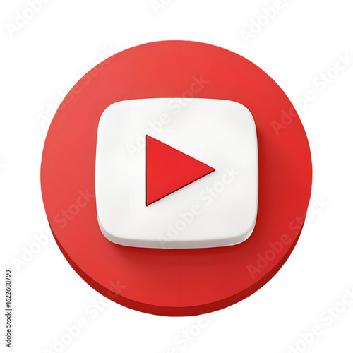 Free Download Youtube play button isolated on transparent background - GFXLoad