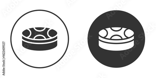 Drum steelpan icon in glyph style for web Design. UI UX icons