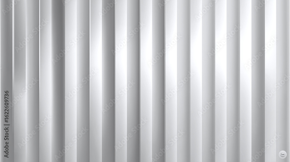 Obraz premium White vertical blinds with soft light creating subtle shadow and bright contrast, modern window covering design for home or office interiors with clean lines and smooth texture