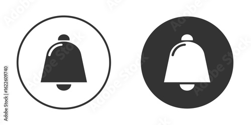 Cowbell icon in glyph style for web Design. UI UX icons