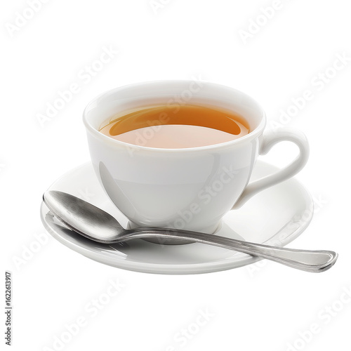 Wallpaper Mural White teacup and saucer with tea Torontodigital.ca