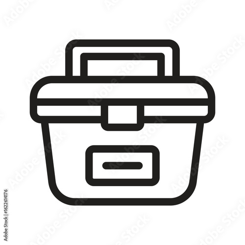 Chiller Box Vector outline icon. Eps 10 file