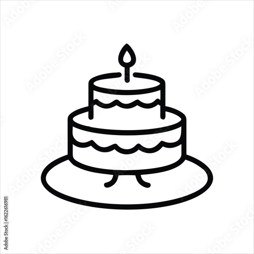  cake pastry bakery bred icon vector