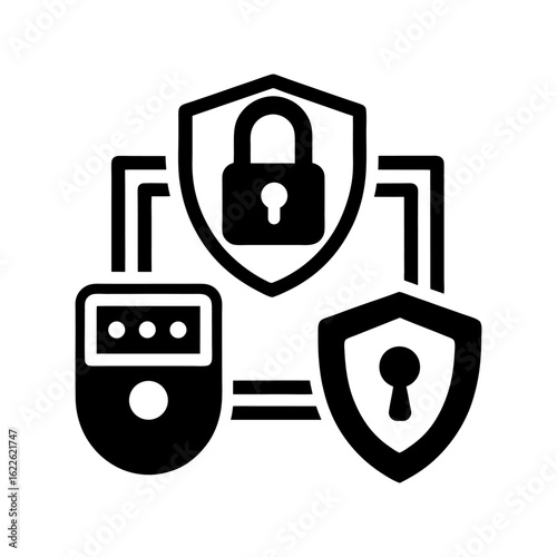 Secure Access and Identity Icons – White Background.