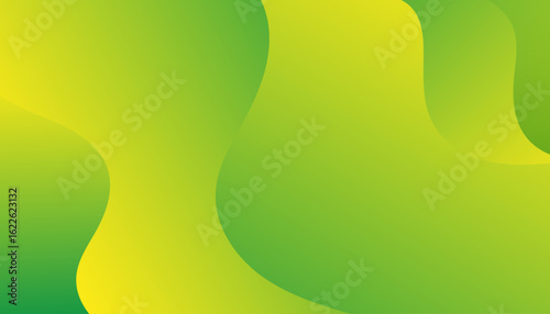 Abstract green and yellow color background.  Can be used for posters, banners, web pages, headers, covers