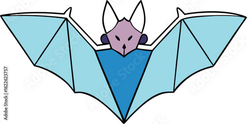 crystal bat on transparent background