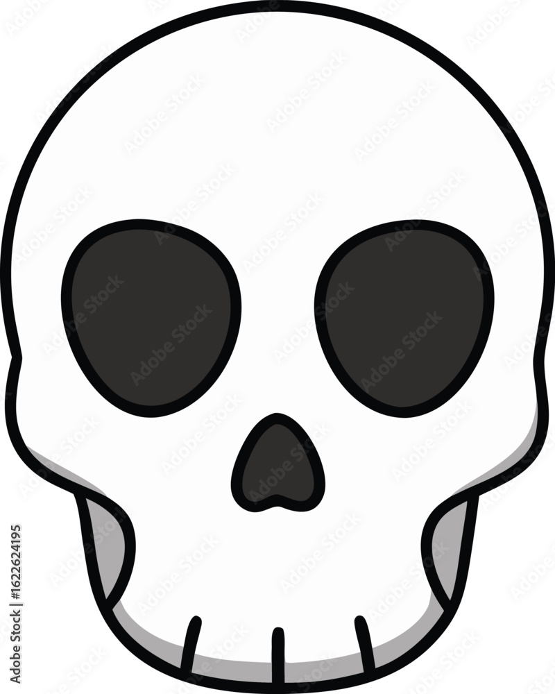 Fototapeta premium digital skull on transparent background