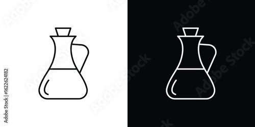 Vinegar icon vector logo outline. thin line symbols