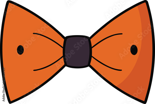 halloween bowtie on transparent background