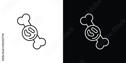Multiple myeloma icon vector logo outline. thin line symbols