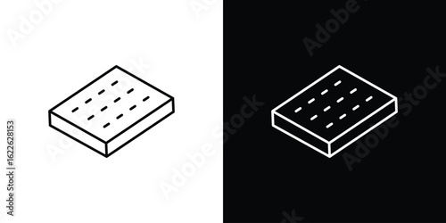 Mattress icon vector logo outline. thin line symbols