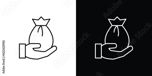 Inheritance law icon vector logo outline. thin line symbols
