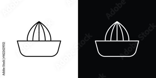 Hand Juicer icon vector logo outline. thin line symbols