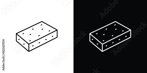 Halva icon vector logo outline. thin line symbols