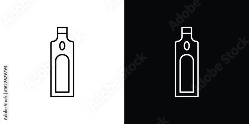 Gin icon vector logo outline. thin line symbols