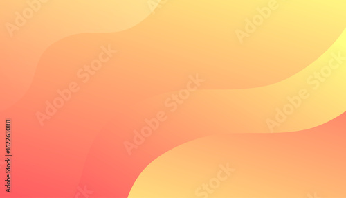Minimal geometric background. Orange elements with fluid gradient. It is suitable for posters, flyers, websites, covers, banners, advertising
