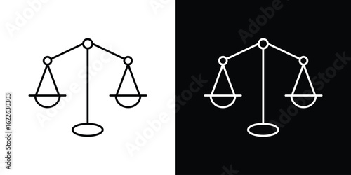 Economies of scale icon vector logo outline. thin line symbols