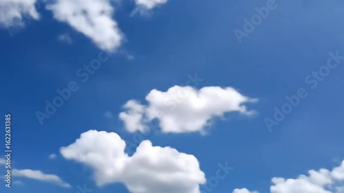 clouds in the blue sky