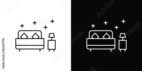 Clean Room icon vector logo outline. thin line symbols