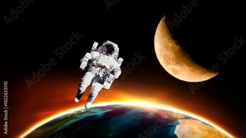 earth and moon