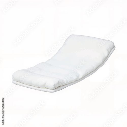White sleeping pillow on a clean background