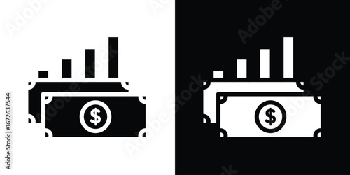 capital gain icon set Vector Design for mobile concept and web design.