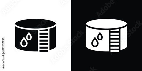 Water tank icon set Vector Design for mobile concept and web design.