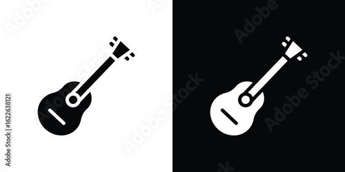 Ukulele icon set Vector Design for mobile concept and web design.