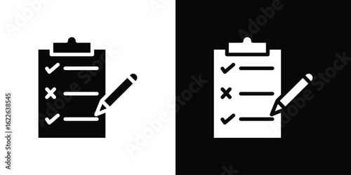 Survey icon set Vector Design for mobile concept and web design.