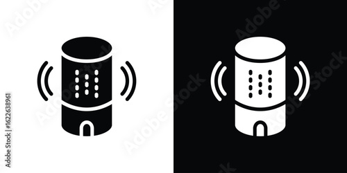 Smart speaker icon set Vector Design for mobile concept and web design.