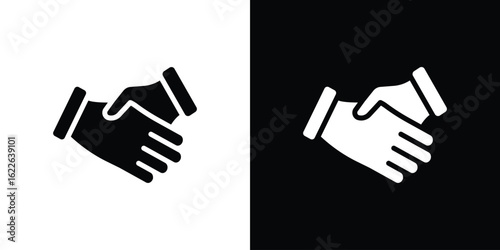 Shake hands icon set Vector Design for mobile concept and web design.