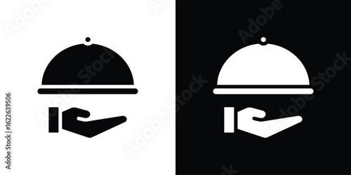Restaurant Tray icon set Vector Design for mobile concept and web design.
