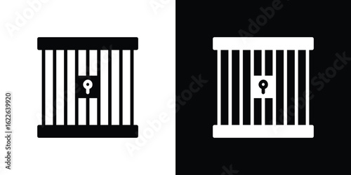 Prison icon set Vector Design for mobile concept and web design.