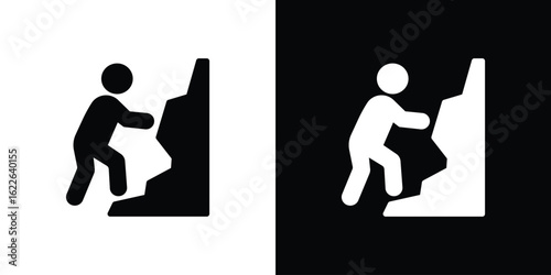 People Climbing icon set Vector Design for mobile concept and web design.