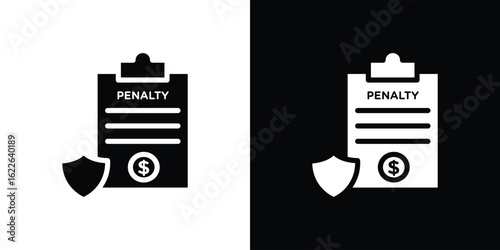 Penalty icon set Vector Design for mobile concept and web design.