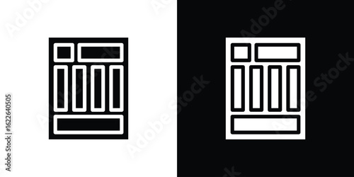 Mood board icon set Vector Design for mobile concept and web design.