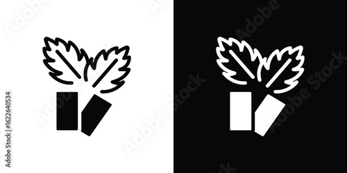 Mint gum icon set Vector Design for mobile concept and web design.