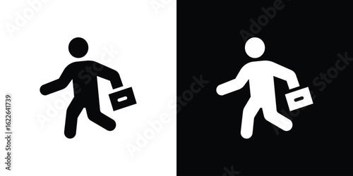 Going to work icon set Vector Design for mobile concept and web design.