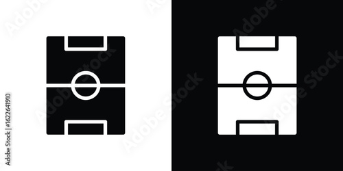 Football field icon set Vector Design for mobile concept and web design.