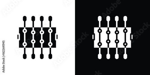 Foosball icon set Vector Design for mobile concept and web design.