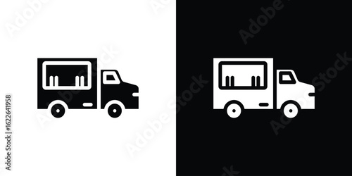 Food truck icon set Vector Design for mobile concept and web design.