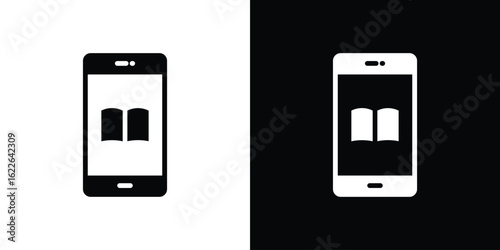 Ebook icon set Vector Design for mobile concept and web design.