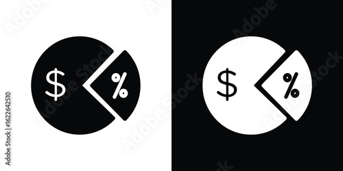 Dividend yield icon set Vector Design for mobile concept and web design.