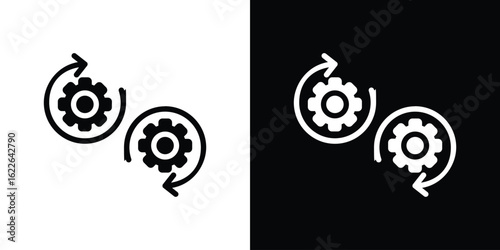 Devops icon set Vector Design for mobile concept and web design.